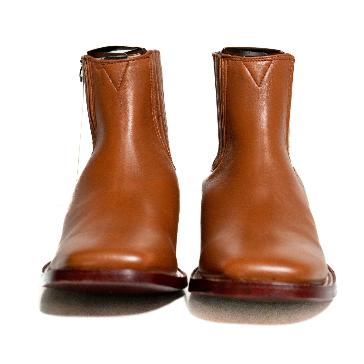 Los Altos Men's Boot Wide Square Toe Deer Honey Leather Sole