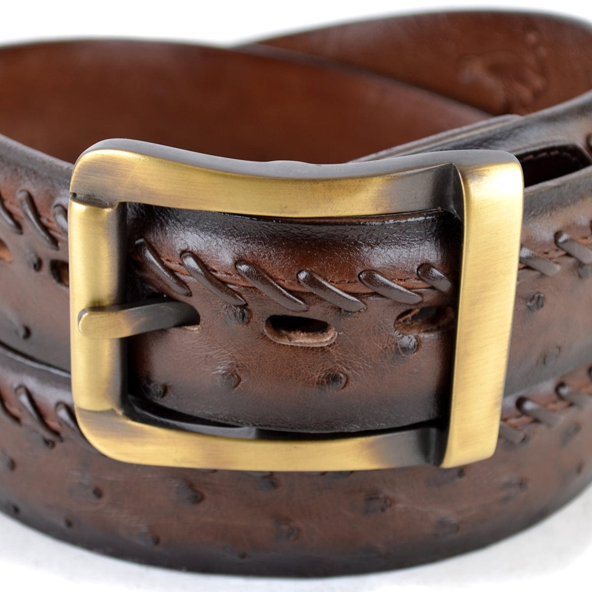 Men's Los altos Original Ostrich Skin Casual Belt C230307