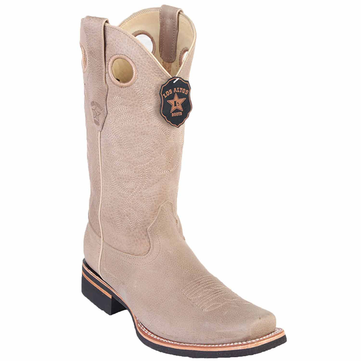 Men's Los Altos Genuine Leather Rodeo Square Toe Boots 813E27