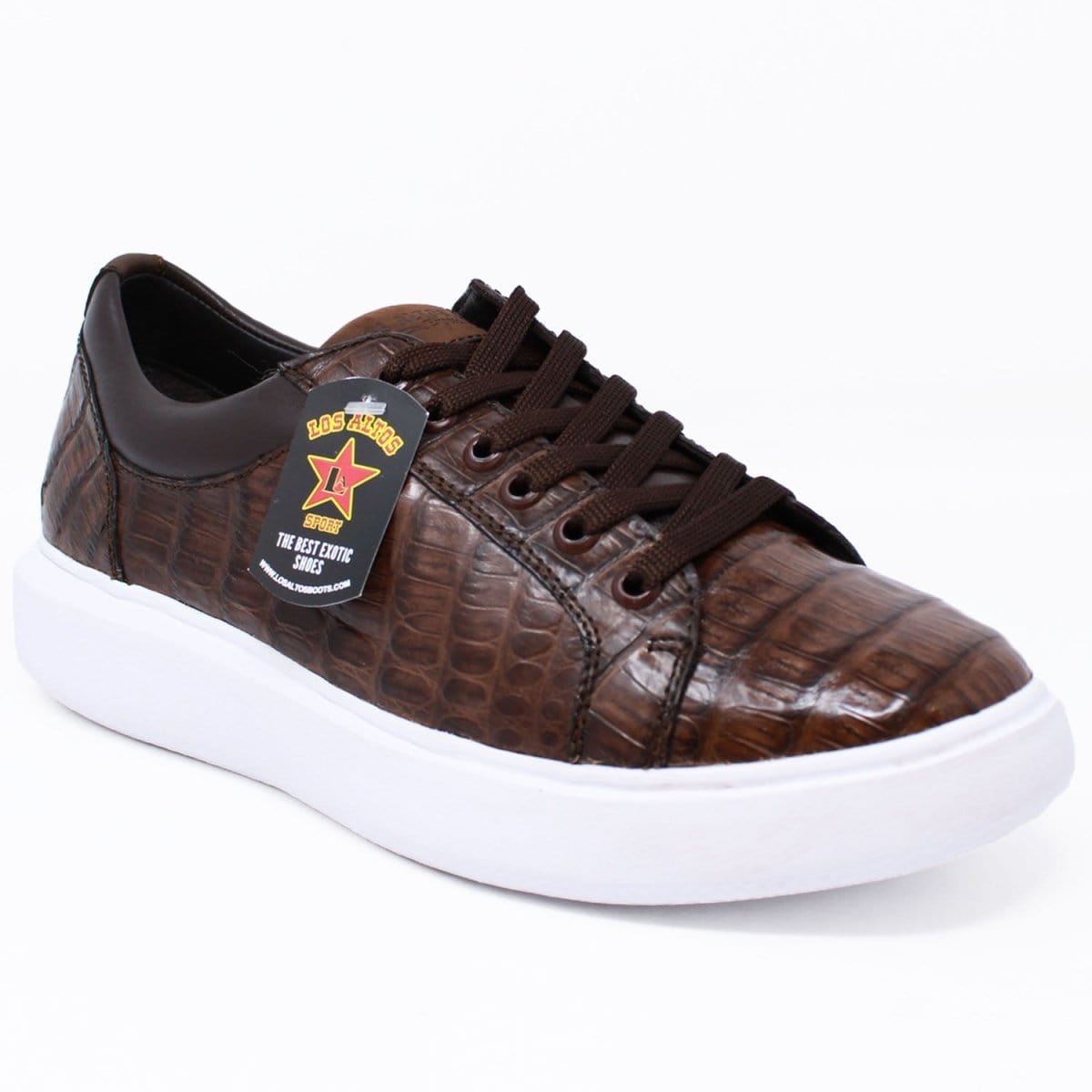 Men's Genuine Full Caiman Belly Skin Sneakers - Black LAB-ZSM0282