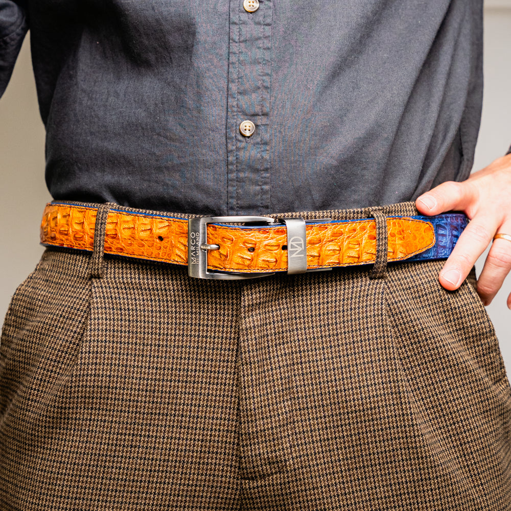 Marco Di Milano Luciano Belt Blue / Brandy