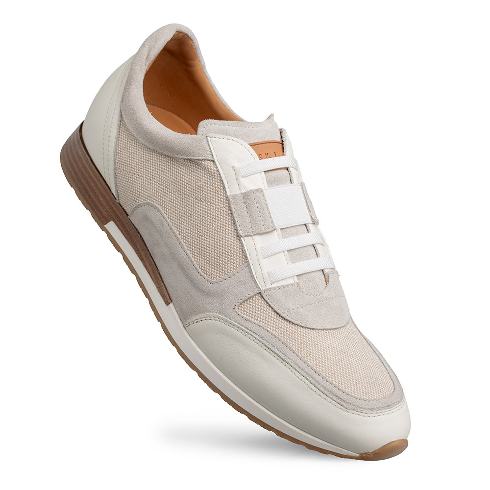 Mezlan Riumar Suede/Linen Sneaker