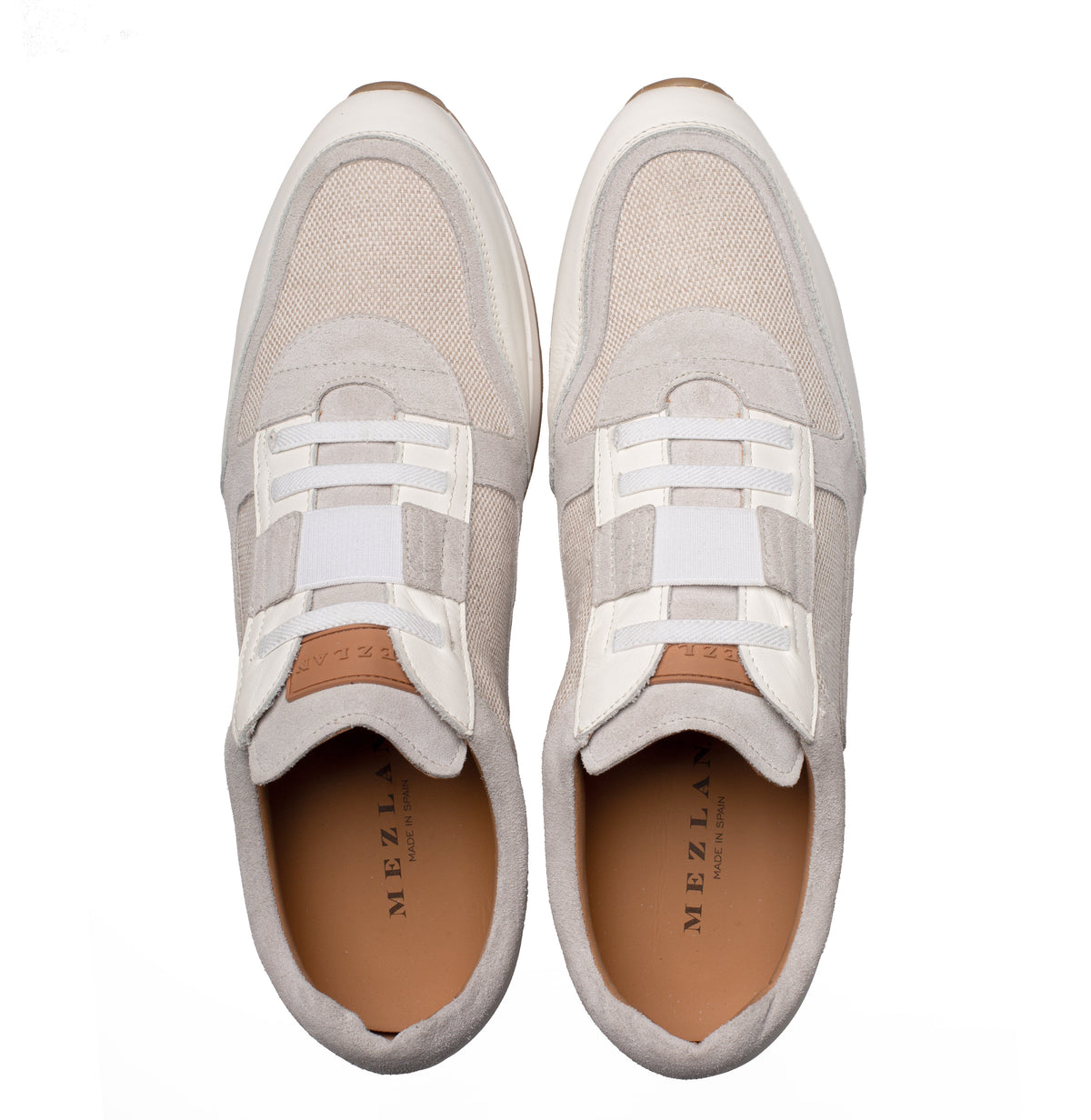 Mezlan Riumar Suede/Linen Sneaker