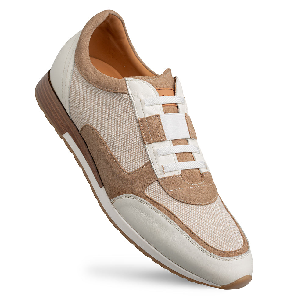 Mezlan Riumar Suede/Linen Sneaker