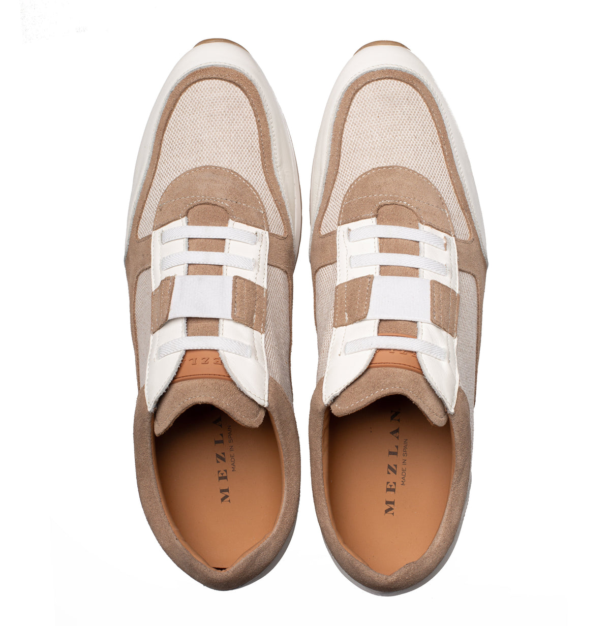 Mezlan Riumar Suede/Linen Sneaker