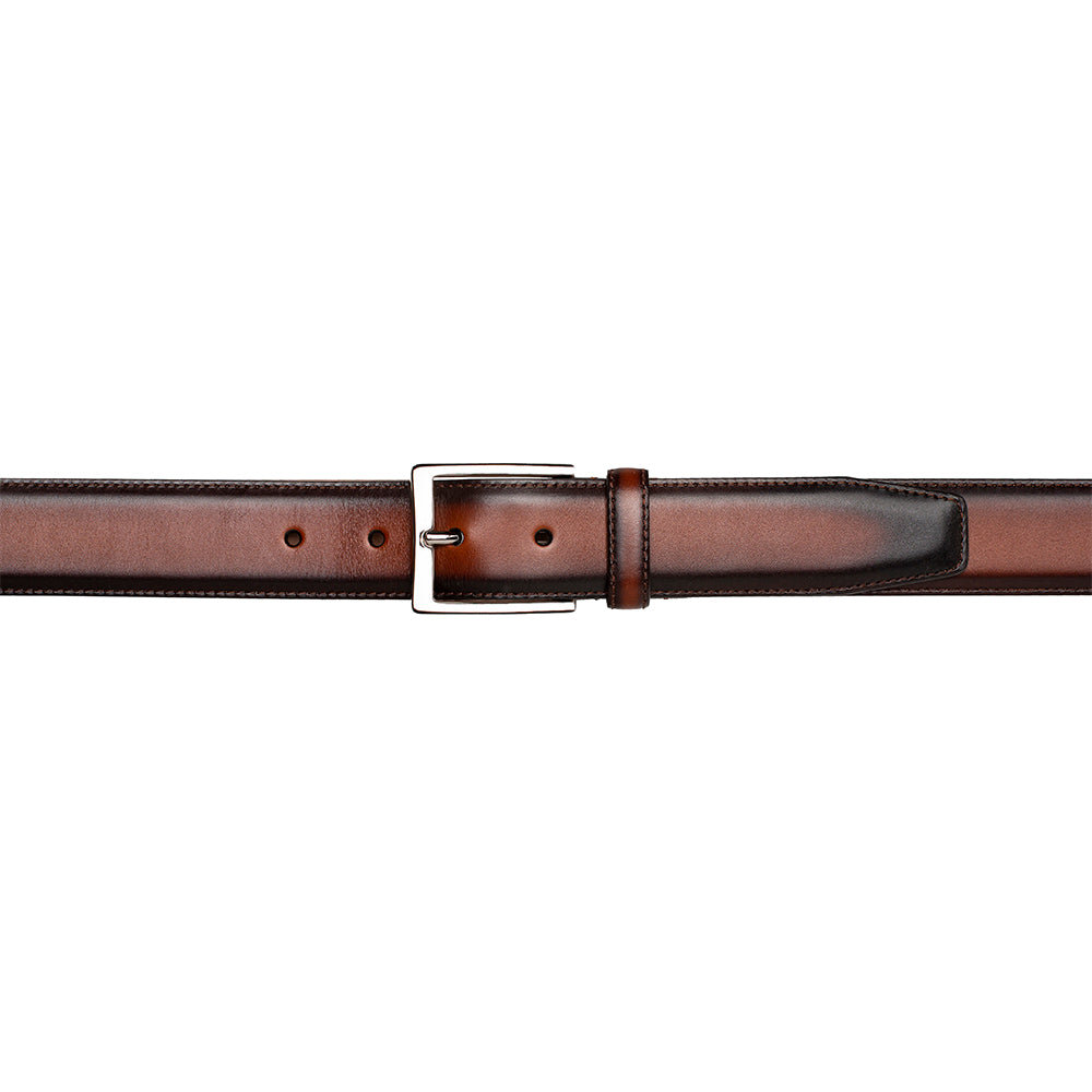 Mezlan Classic Patina Calfskin Belt