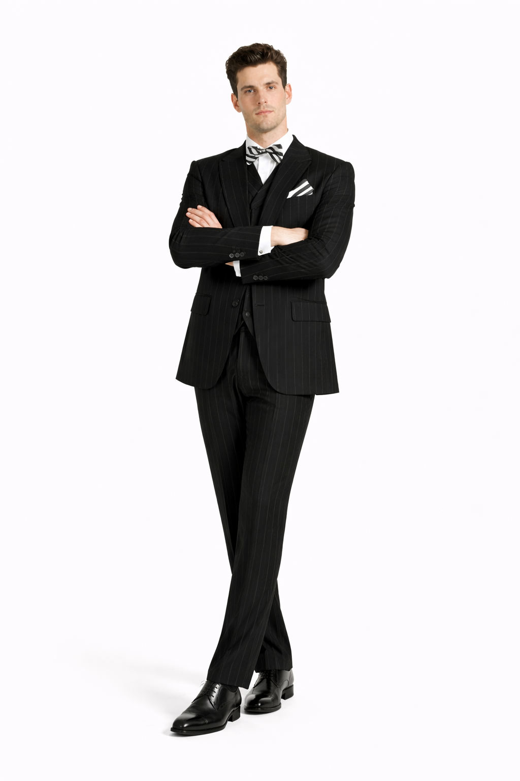 Mens Big and Tall Suits - Plus Size Black Suit For Men - Classic fit 1 Button With Vest-New Designer Collection