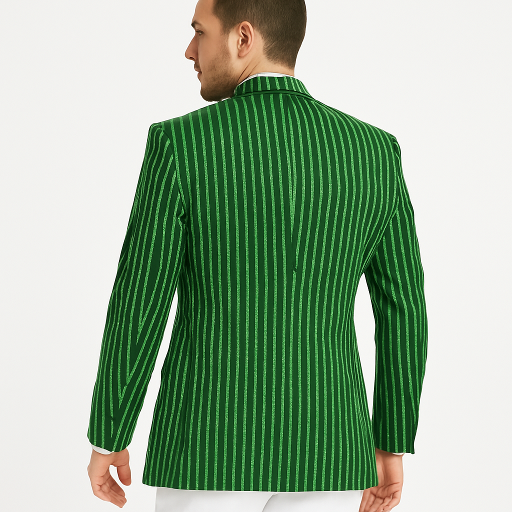 Mens Double Breasted Blazer in Color Navy - Pinstripe Sportcoat - New Arrival