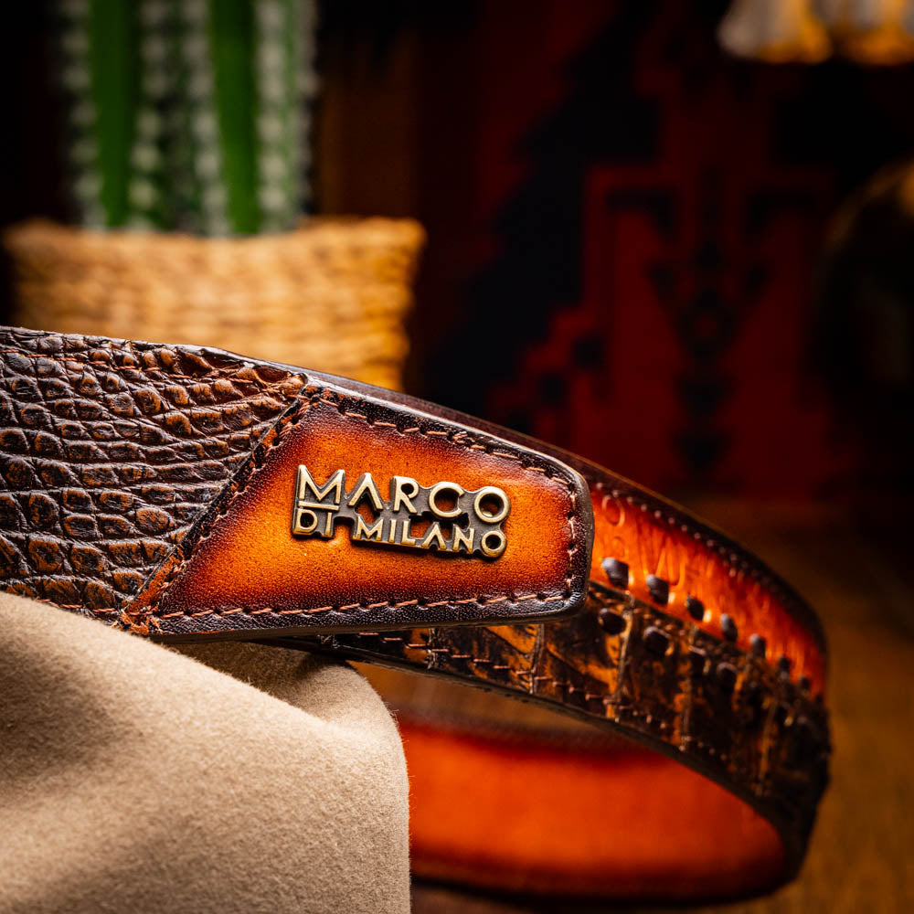 Marco Di Milano Montana Belt Aged Brown