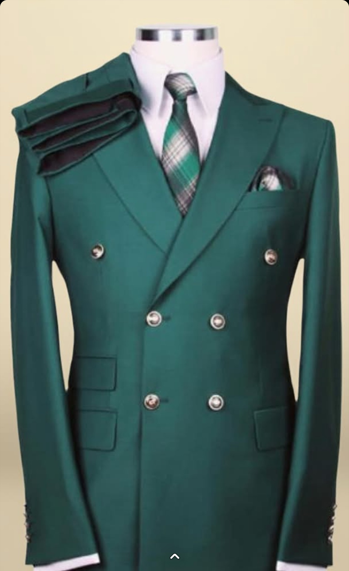 Mens Dark Green Double Breasted Blazer Hunter Olive Green Sport Jacket coat