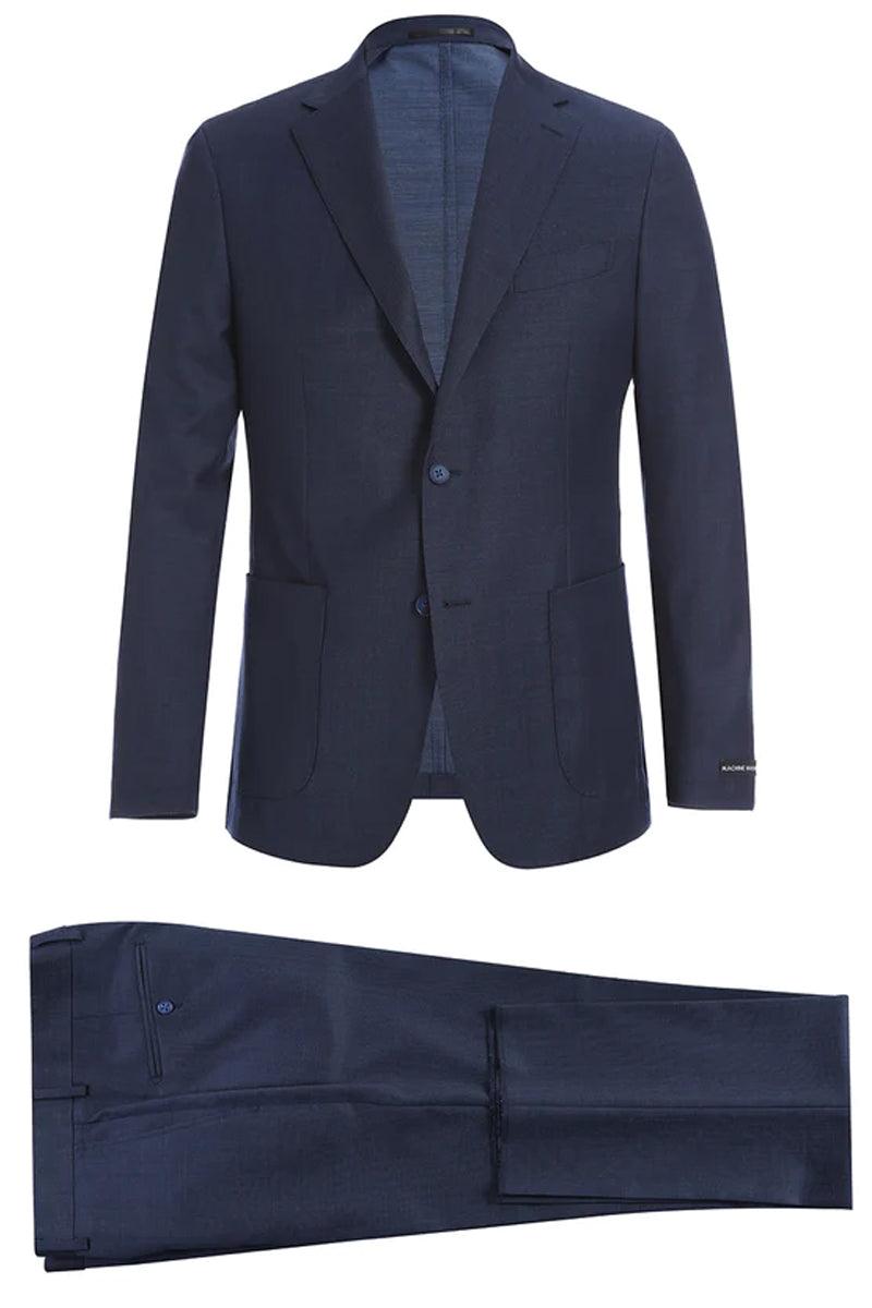 "Elegant Navy Blue Suit for Prom and Weddings: Sophisticated Style for Unforgettable Occasions"
