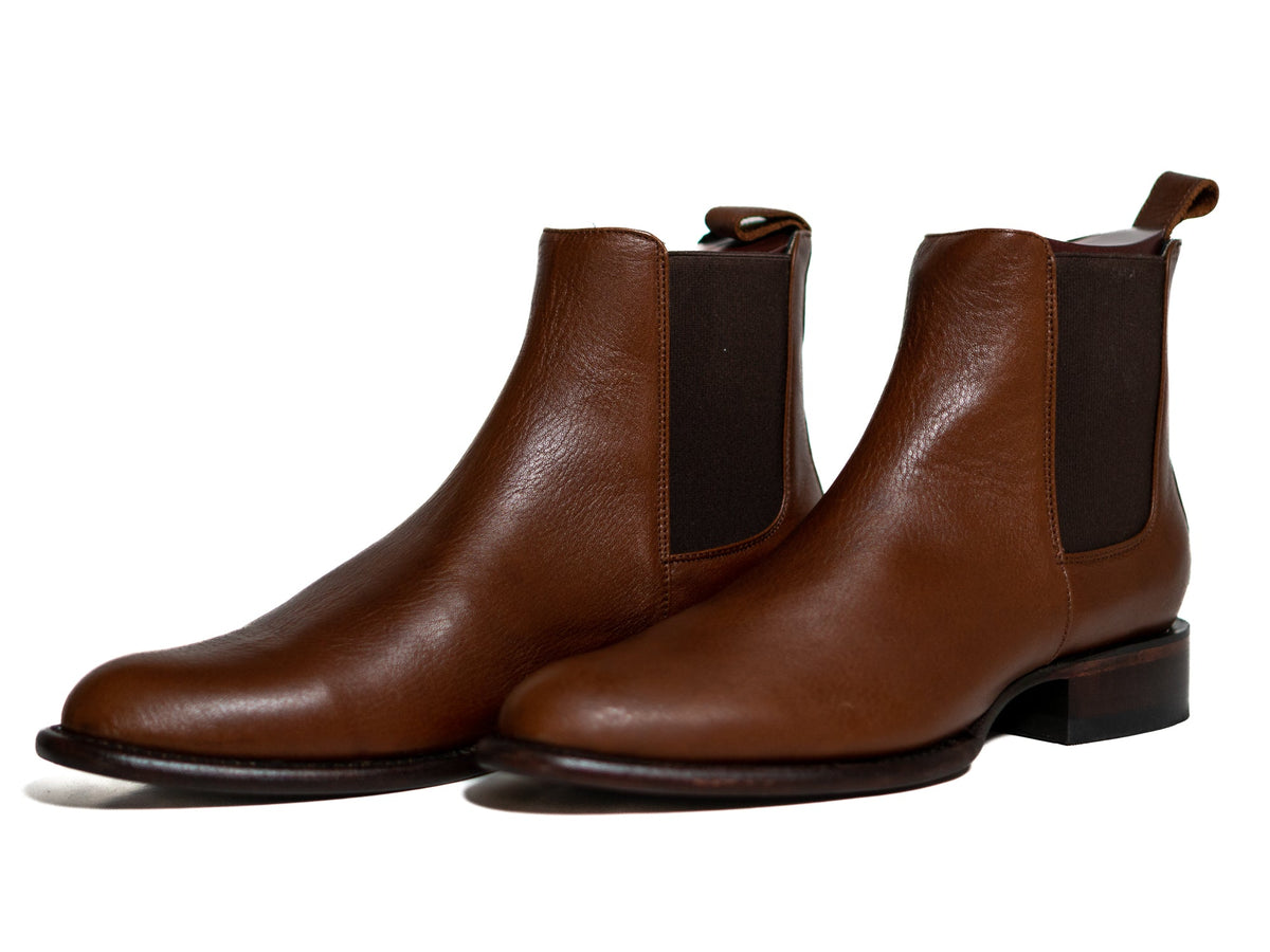 Los Altos Men's Toe Roper Boot Belmont Brown