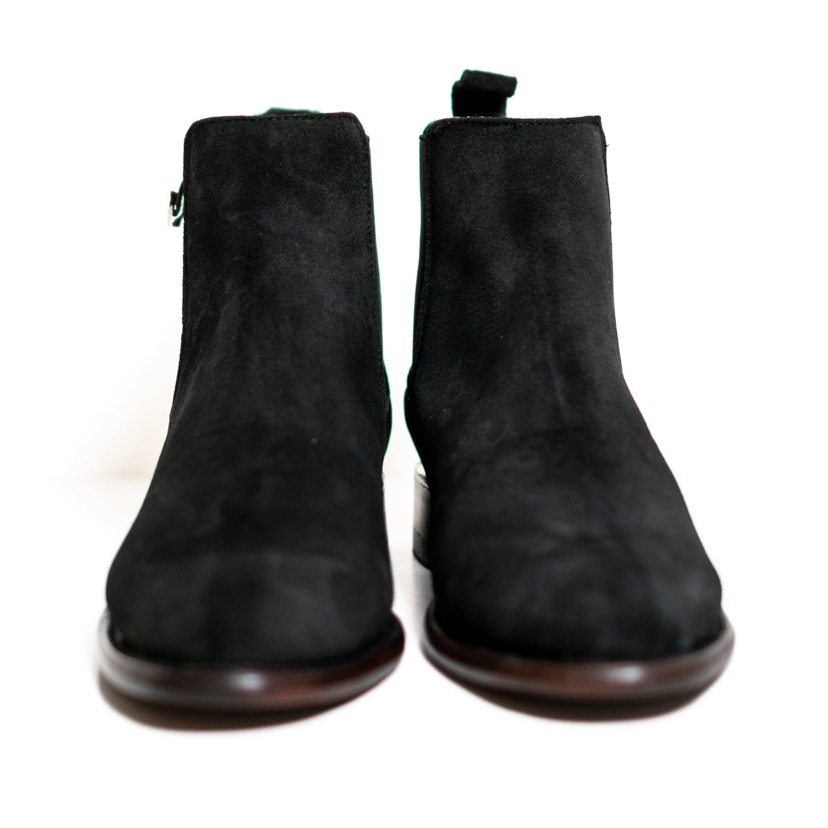 Los Altos Men's Toe Roper Boot Gamuza Black