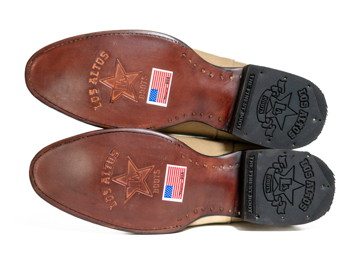 Los Altos Men's Toe Roper Boot Gamuza Oryx