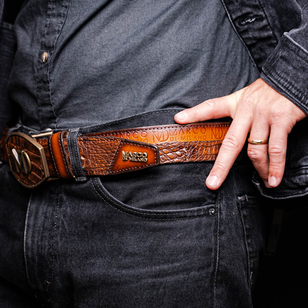 Marco Di Milano Texas Belt Aged Maple