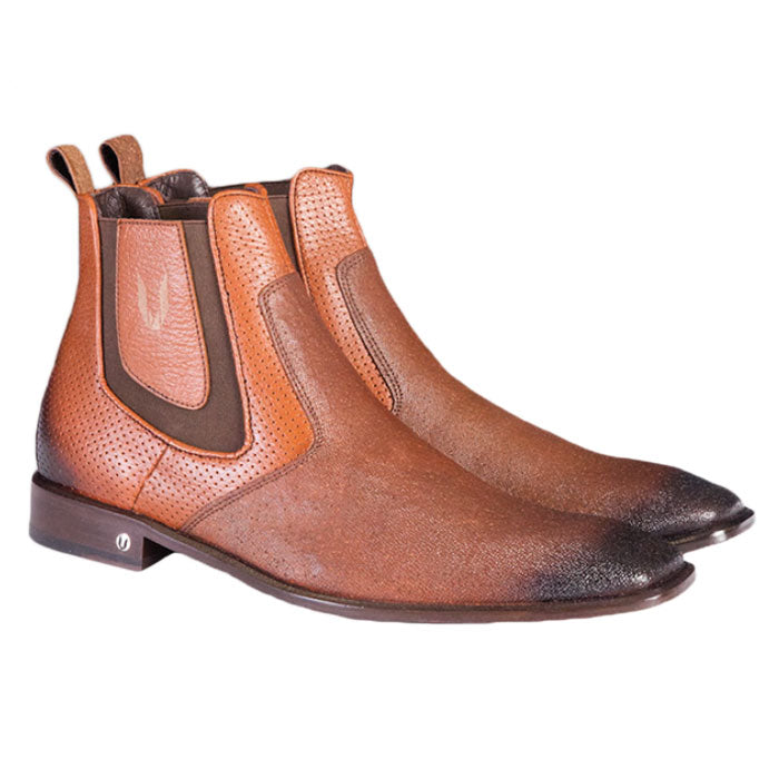 Vestigium Cat Shark Chelsea Boots Faded Cognac
