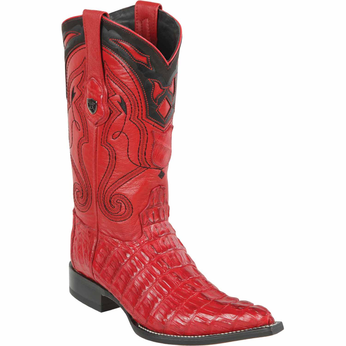 Men's Wild West Caiman Tail Skin 3X Toe Boots 29501-B