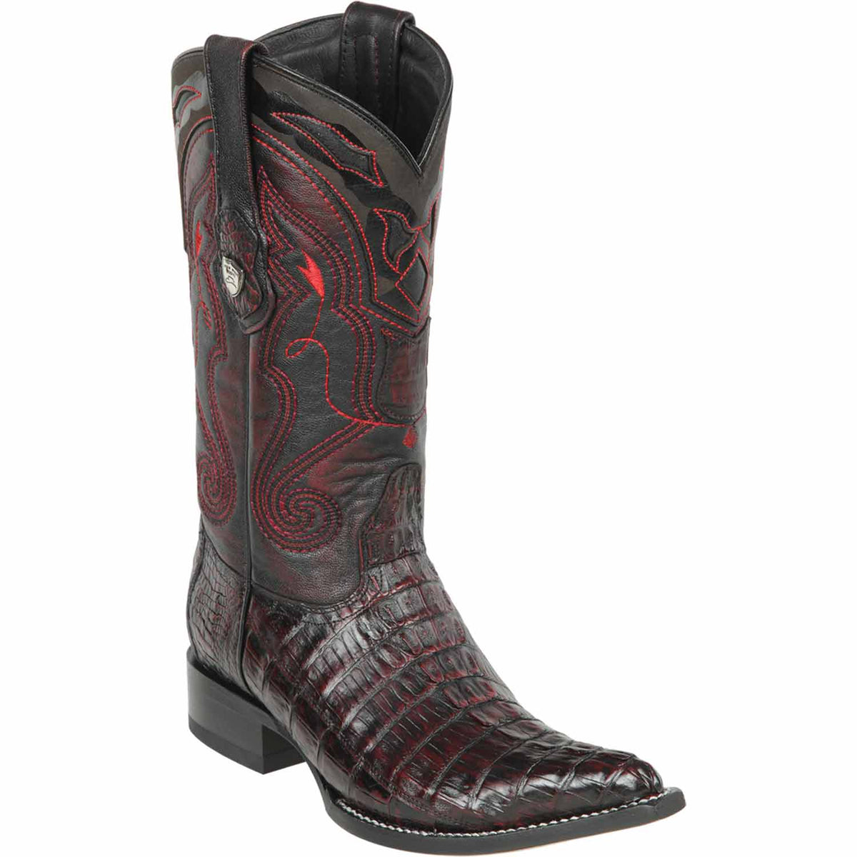 Men's Wild West Caiman Tail Skin 3X Toe Boots 29501-C