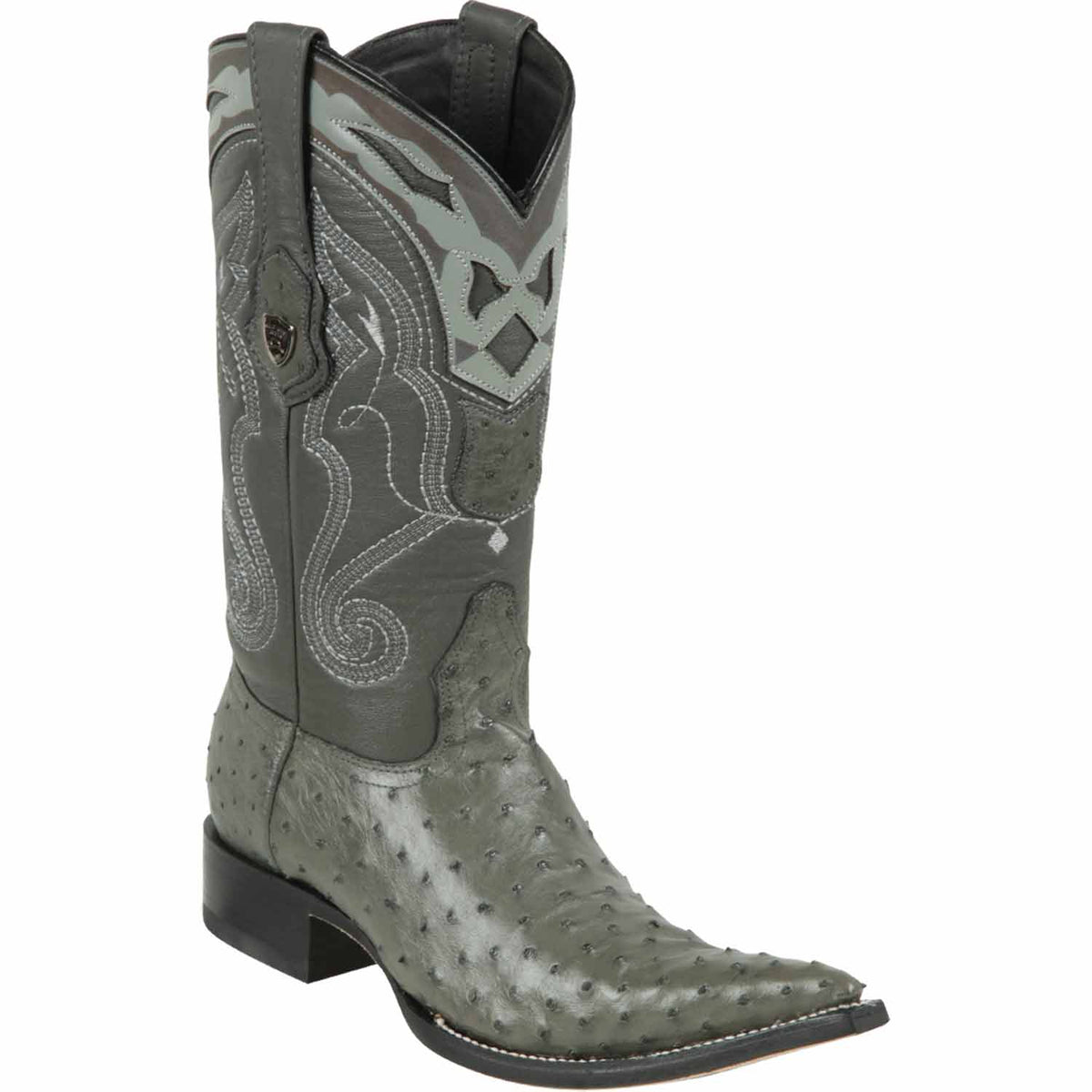 Men's Wild West Ostrich Skin 3X Toe Boots 29503-A