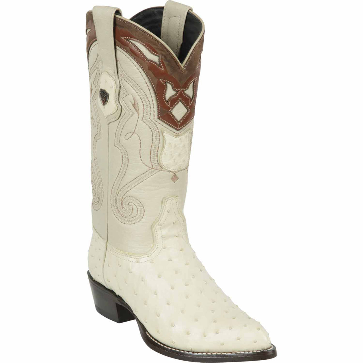 Men's Wild West Ostrich Skin J Toe Boots 29903-A