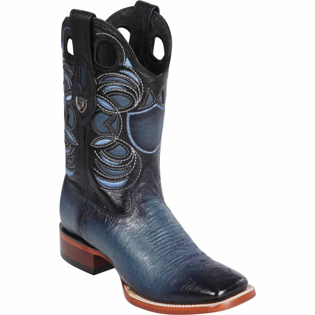 Men's Wild West Smooth Ostrich Ranch Toe Boots 282497