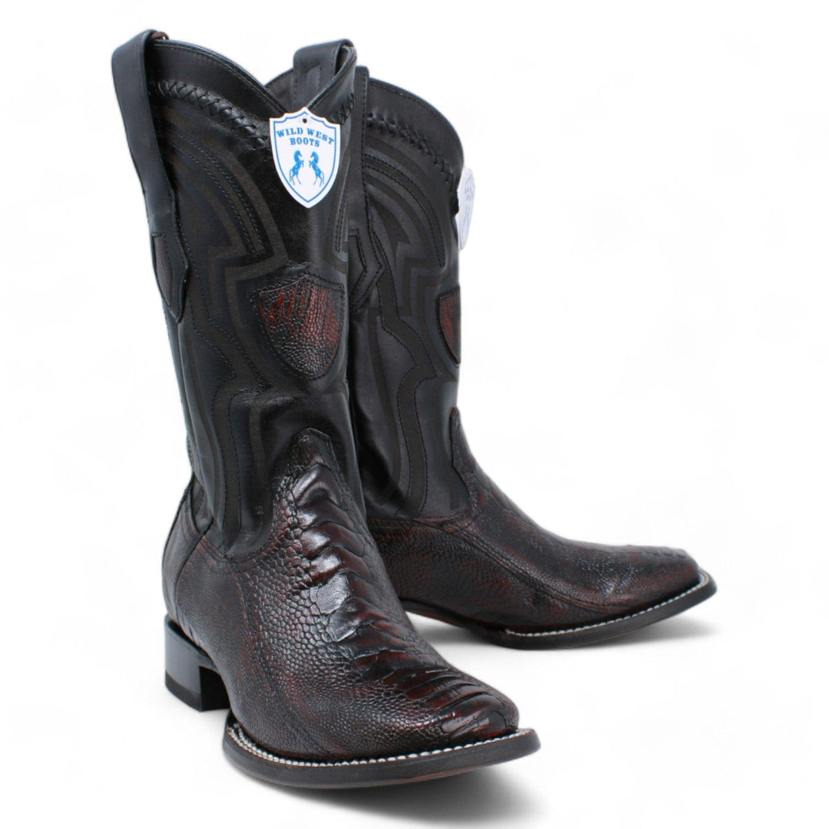 Men's Wild West Ostrich Leg Ranch Toe Boots 2824L05