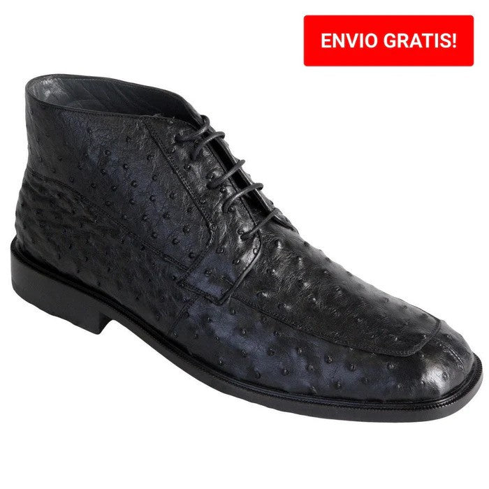 Zapato BotÃn Piel Avestruz - Mens Ostrich Boot in 3 Colors
