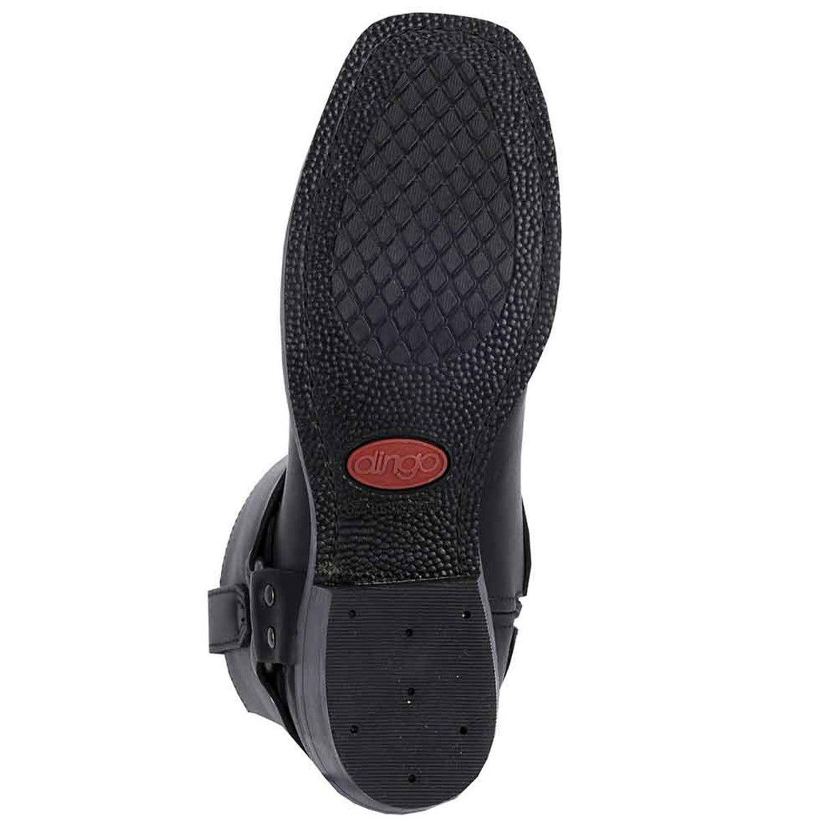 Dingo Black Harness Mens Leather Boots