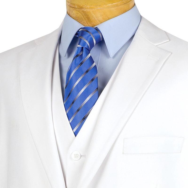 Morgan Collection - Regular Fit 3 Piece Suit 2 Button White