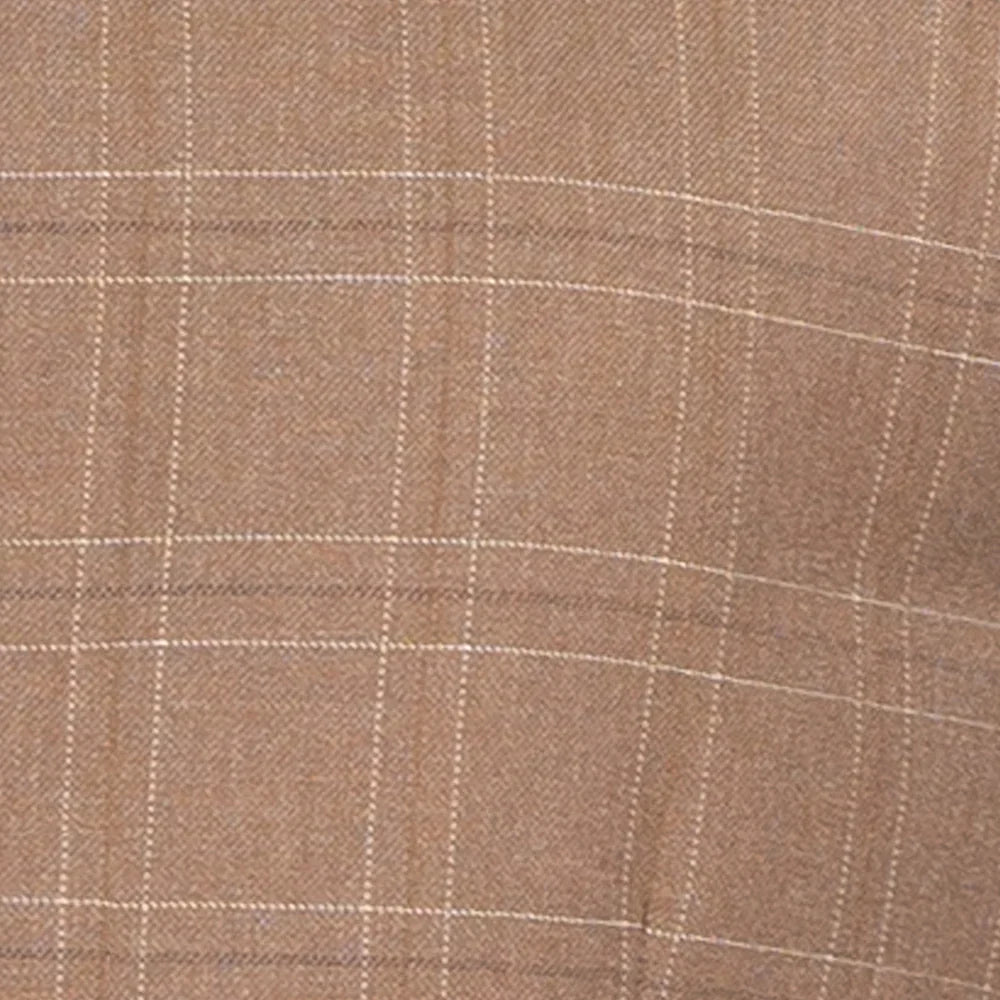 Men's Toast Windowpane Three Piece Suit