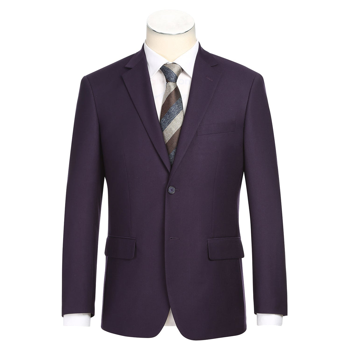 201-14 Men's 2-Piece New Slim Fit Single Breasted Notch Lapel Suit