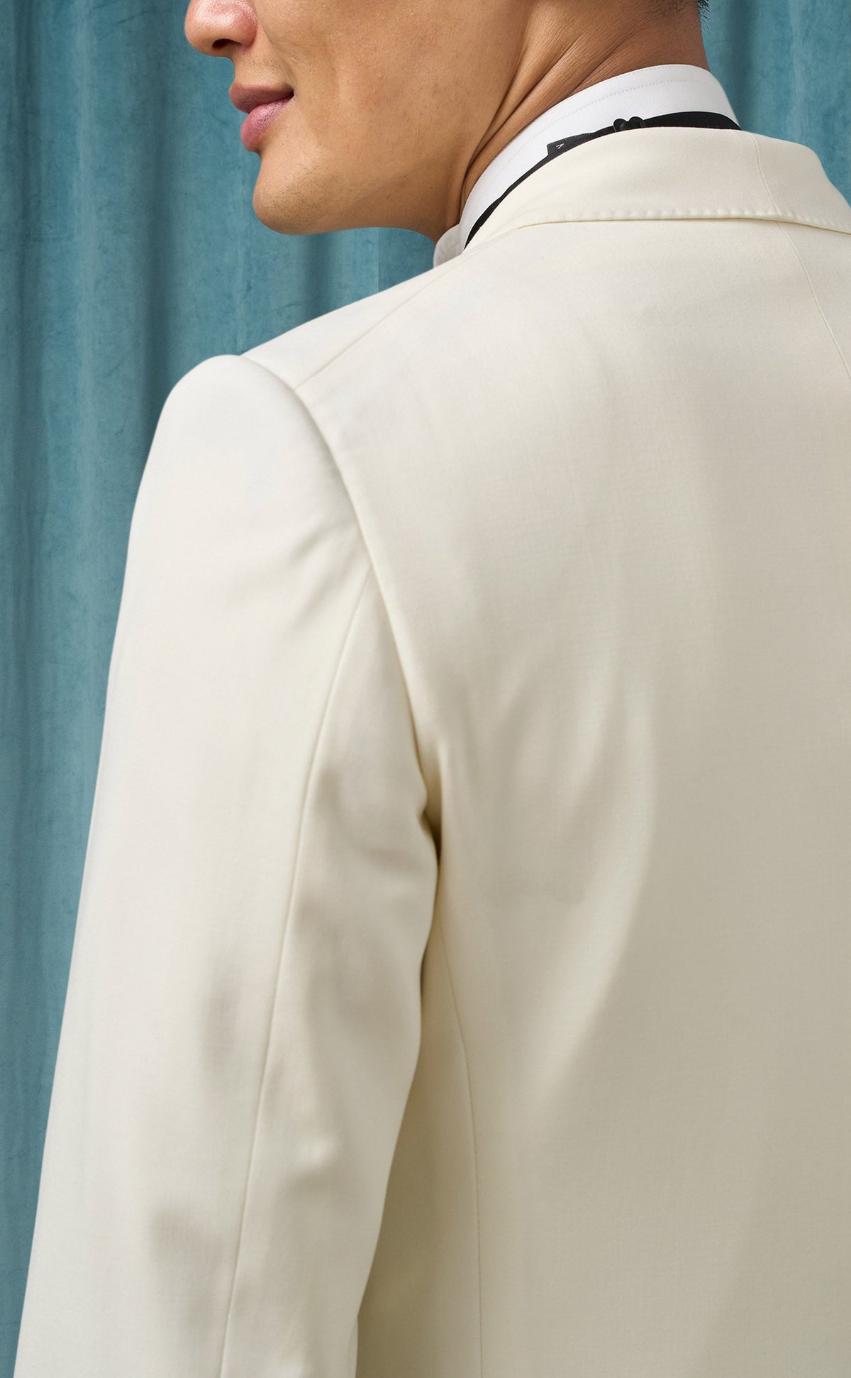Men’s Ivory Dinner Jacket, Cream Off White Double Breasted Shawl Collar Wedding Tuxedo Blazer