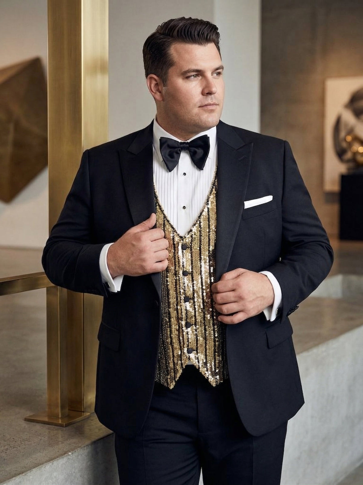 Men’s Black Tuxedo Blazer Michael Jackson Award Ceremony Vintage Jacket – Classic Formal, Elegant Party Dinner Jacket
