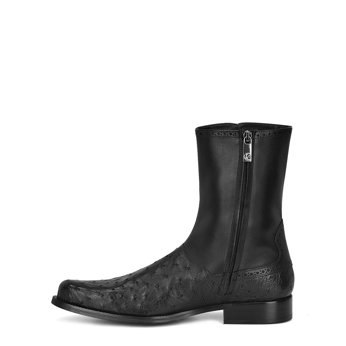 Los Altos Brand Men's Ostrich Short Dress Boots