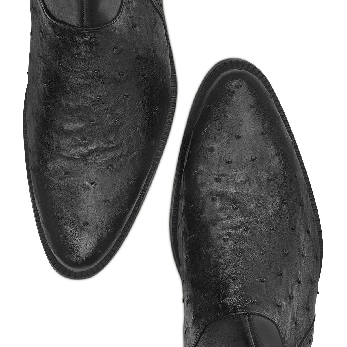 Los Altos Brand Men's Ostrich Short Dress Boots
