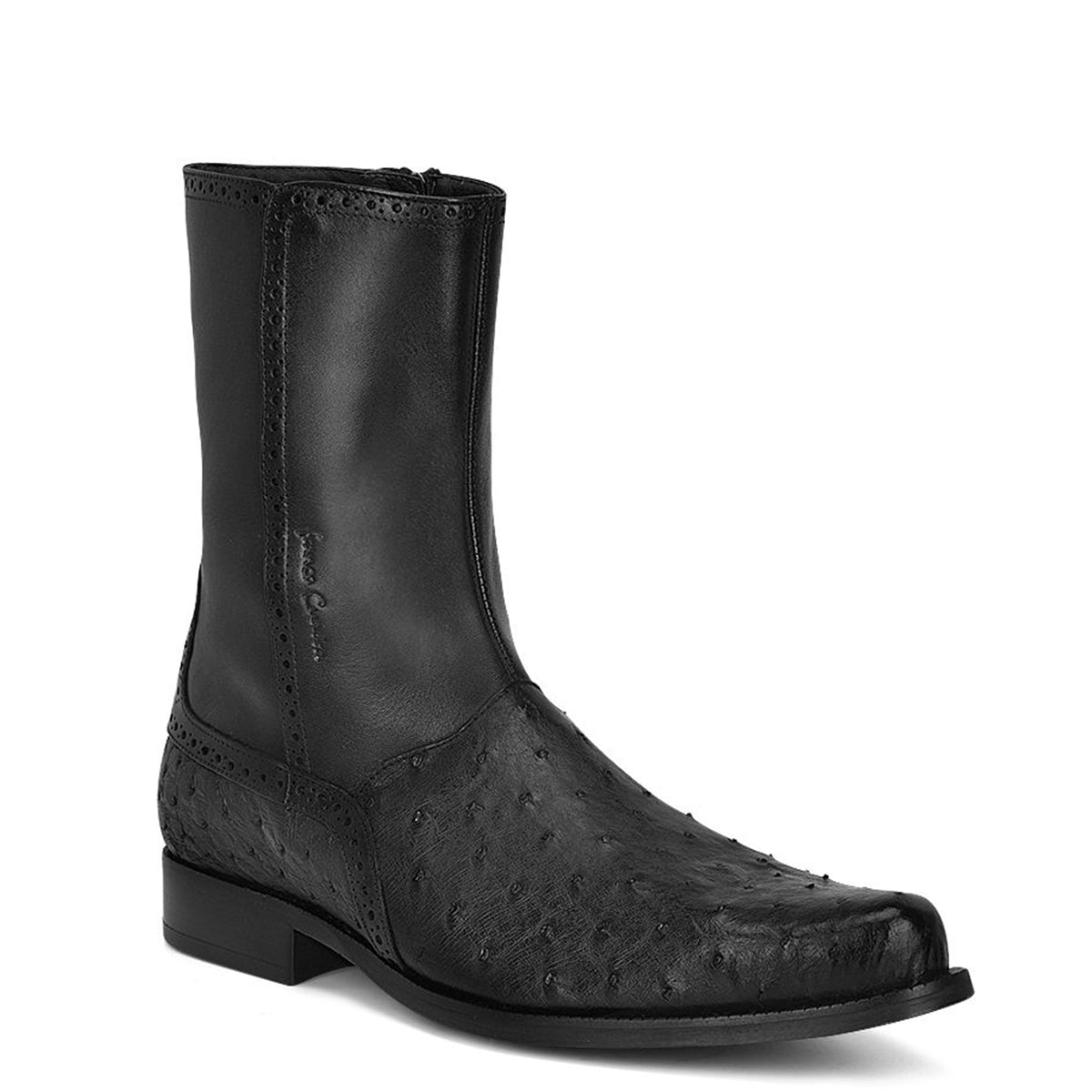 Los Altos Brand Men's Ostrich Short Dress Boots