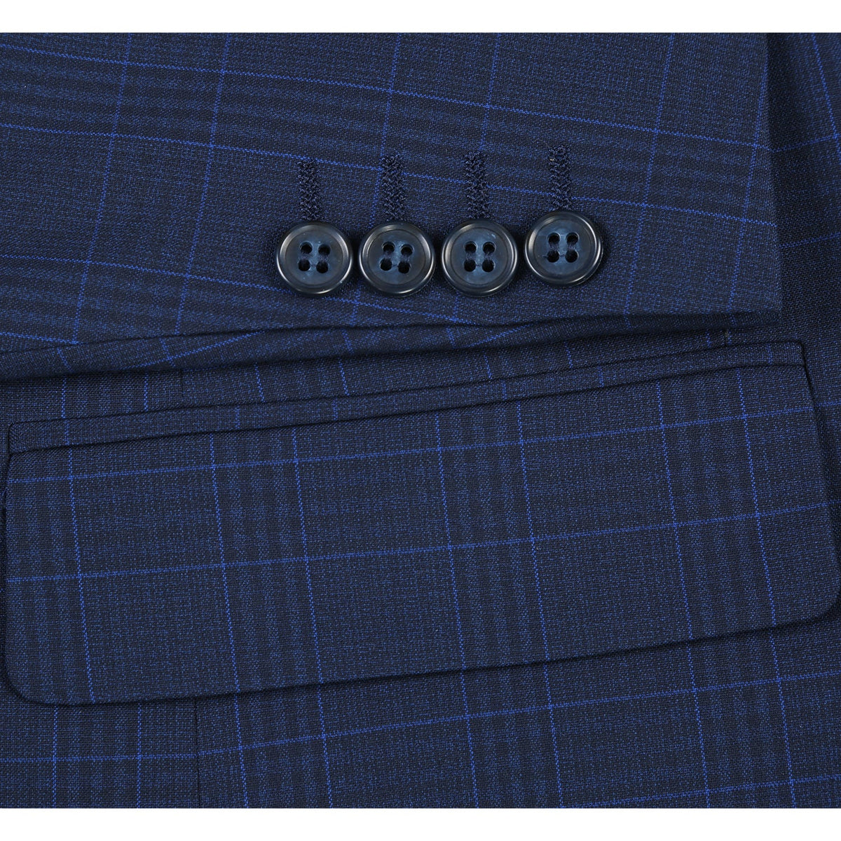 293-26 Men's Classic Fit Checked Suits