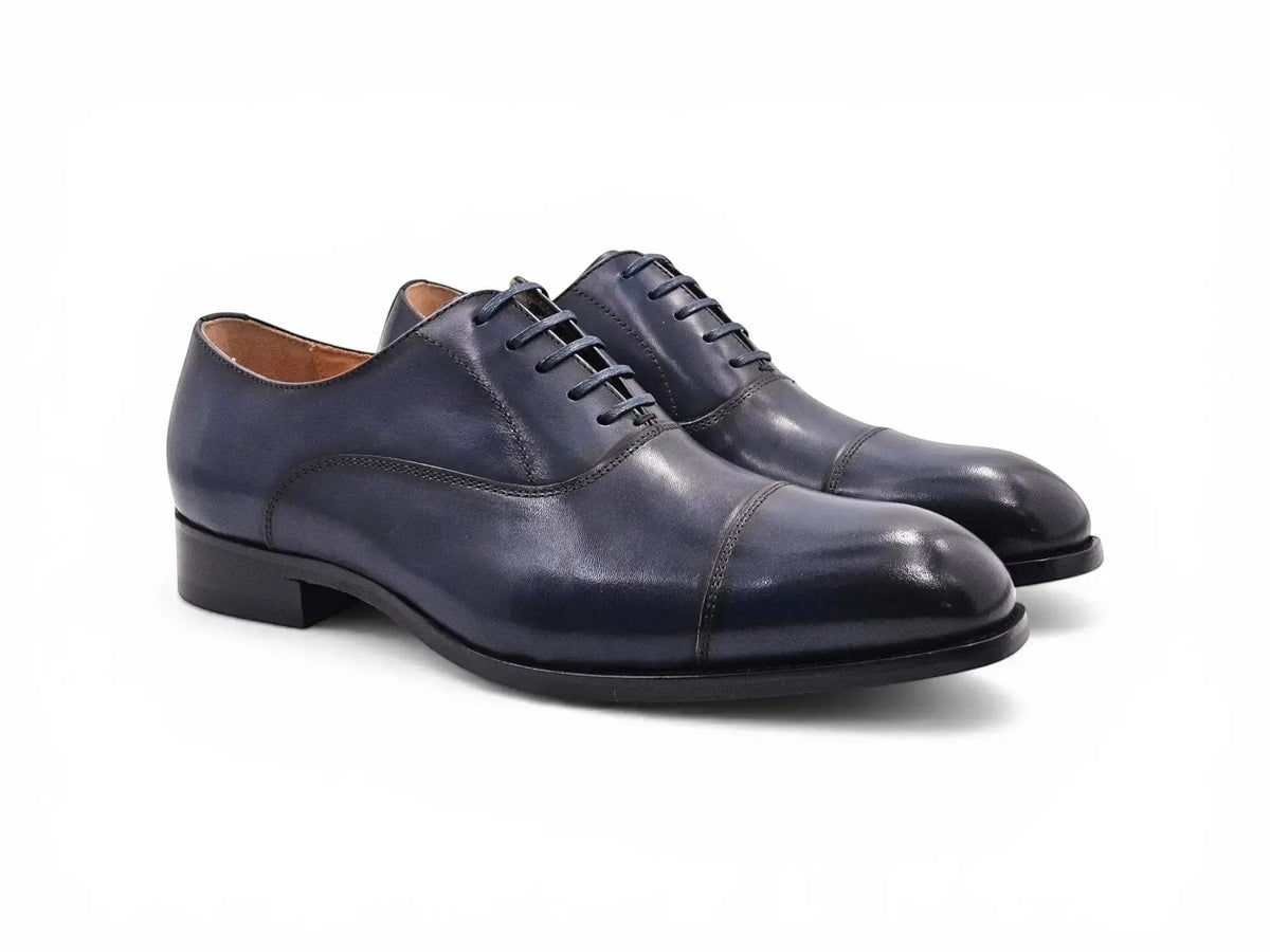 Carrucci Avon Cap Toe Oxford in Leather Sole