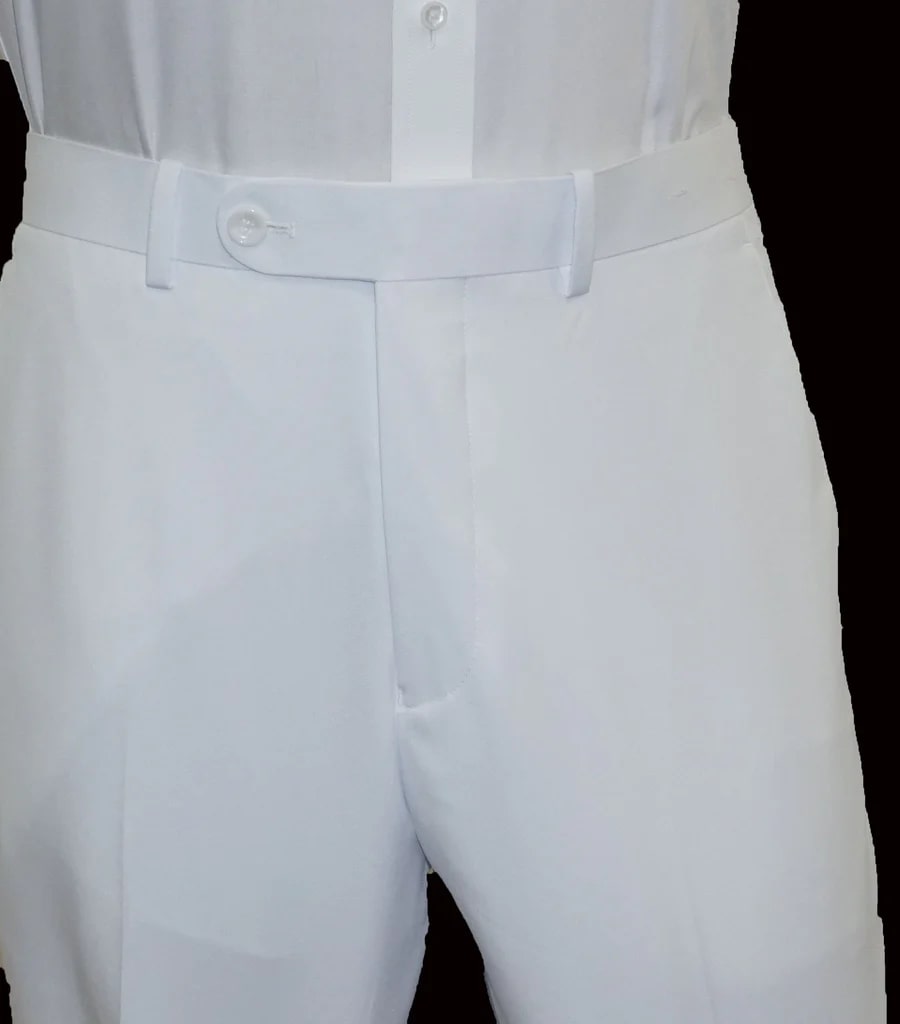 White Big Modern Fit Pants