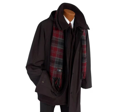 Mens Black 3 in 1 Overcoat