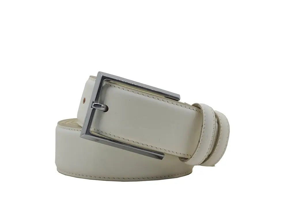 Carrucci Burnished Calfskin Leather Belt