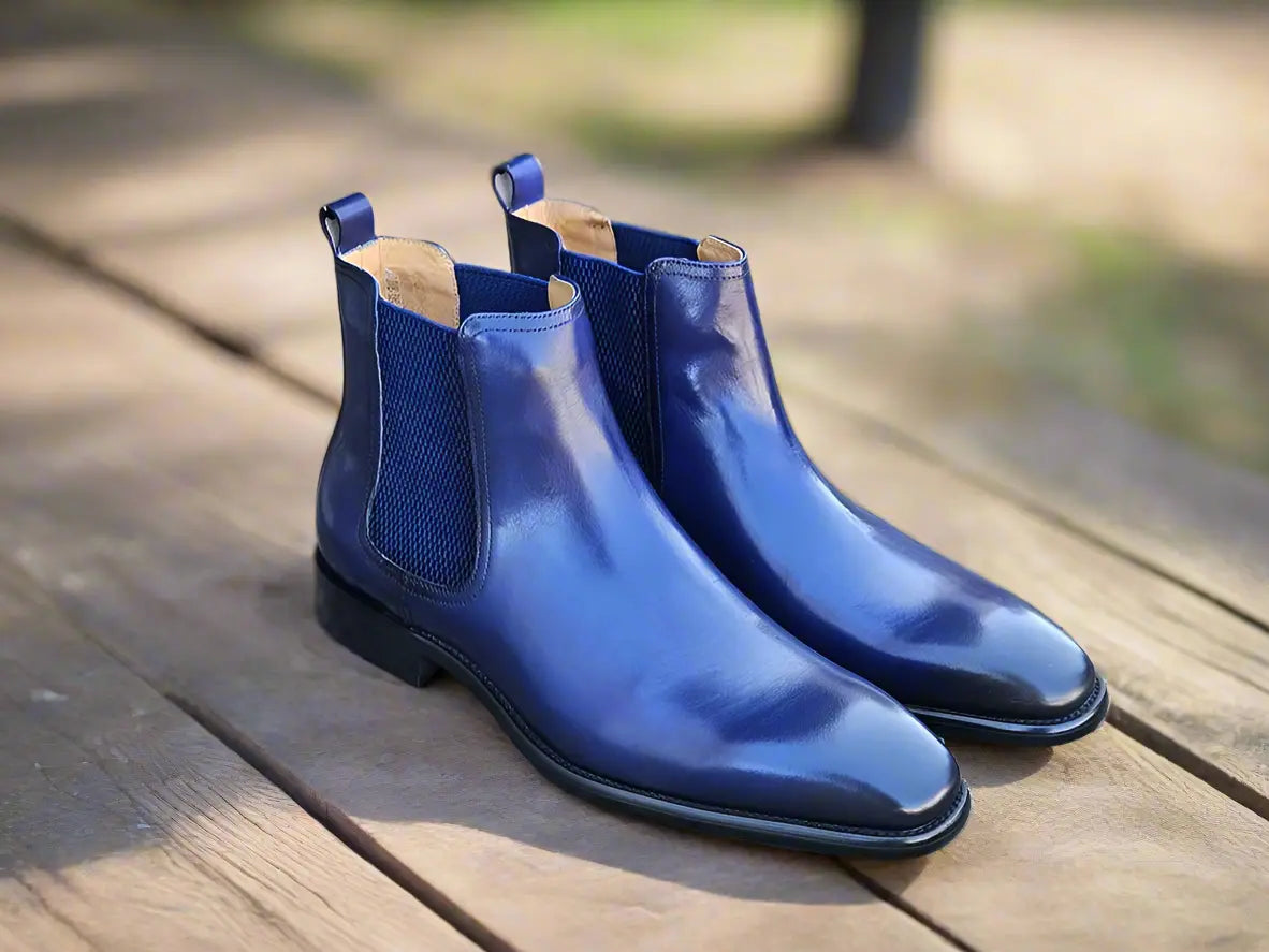 Carrucci Calfskin Leather Chelsea Boot