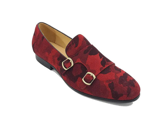 Carrucci Camo Suede Double Monk