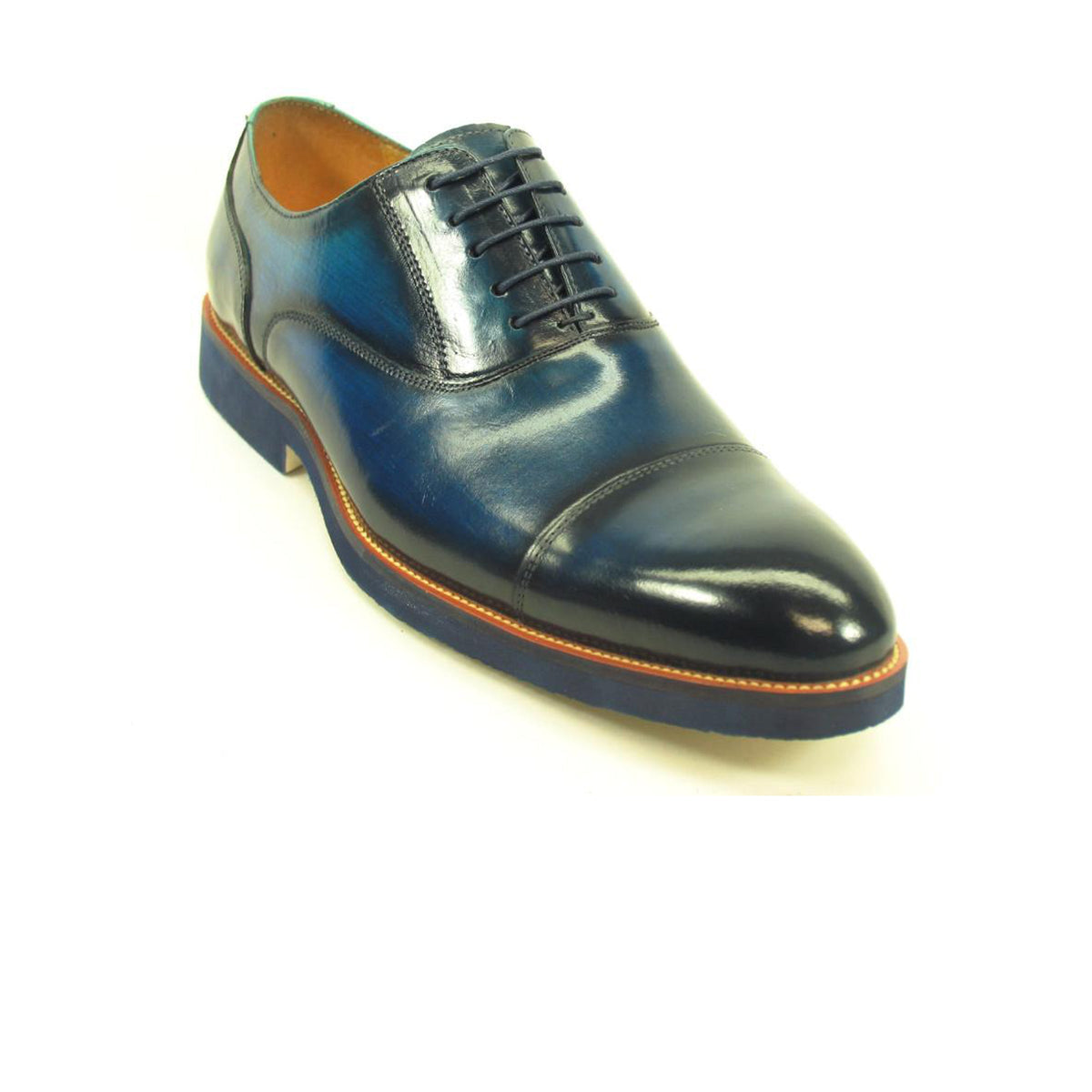 Carrucci Burnished Cap Toe Oxford