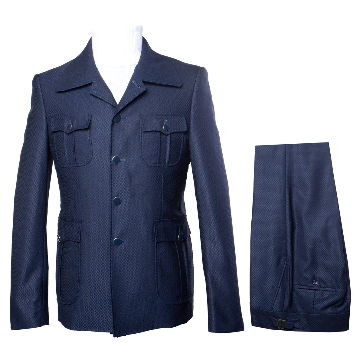 Rossi Man DUKE RM1768 â€“ Slim Fit Navy 3-Piece Suit for Men | Stylish Formalwear