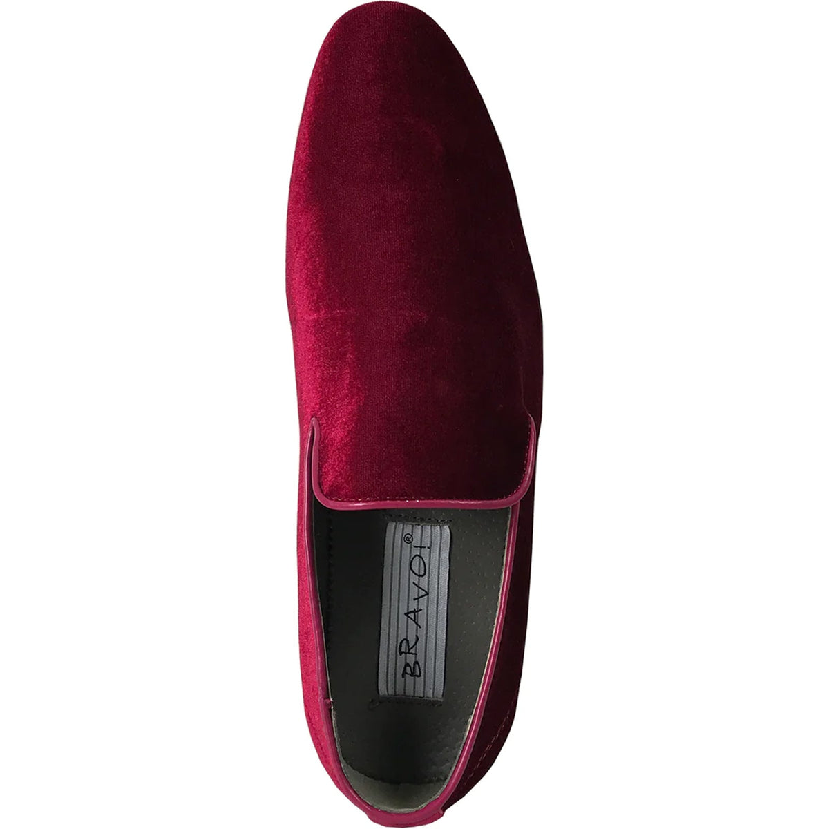 "Burgundy Velvet Tuxedo Loafers - Modern Men's Slip-On Style"