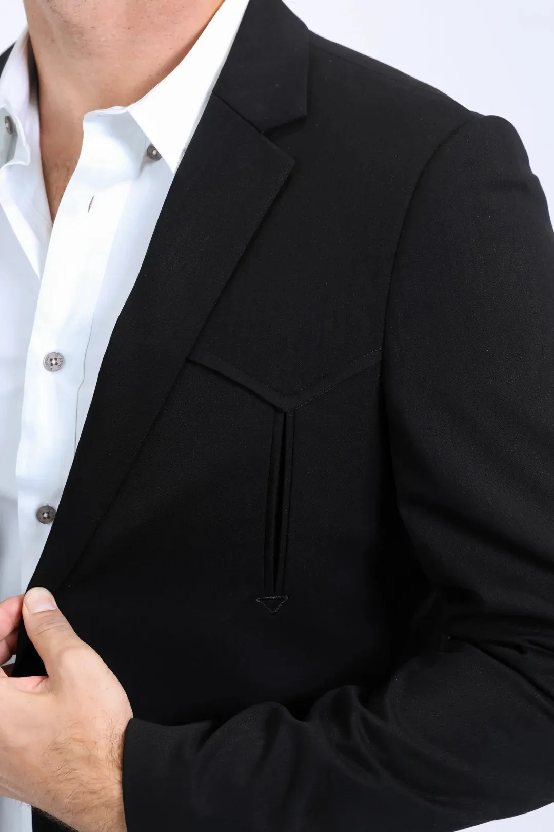 Black Western Sport Coat for Men – Bold Casual Blazer