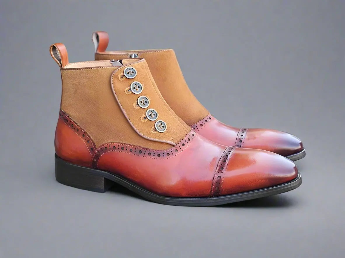 Carrucci Leather & Suede Slip-On Boot
