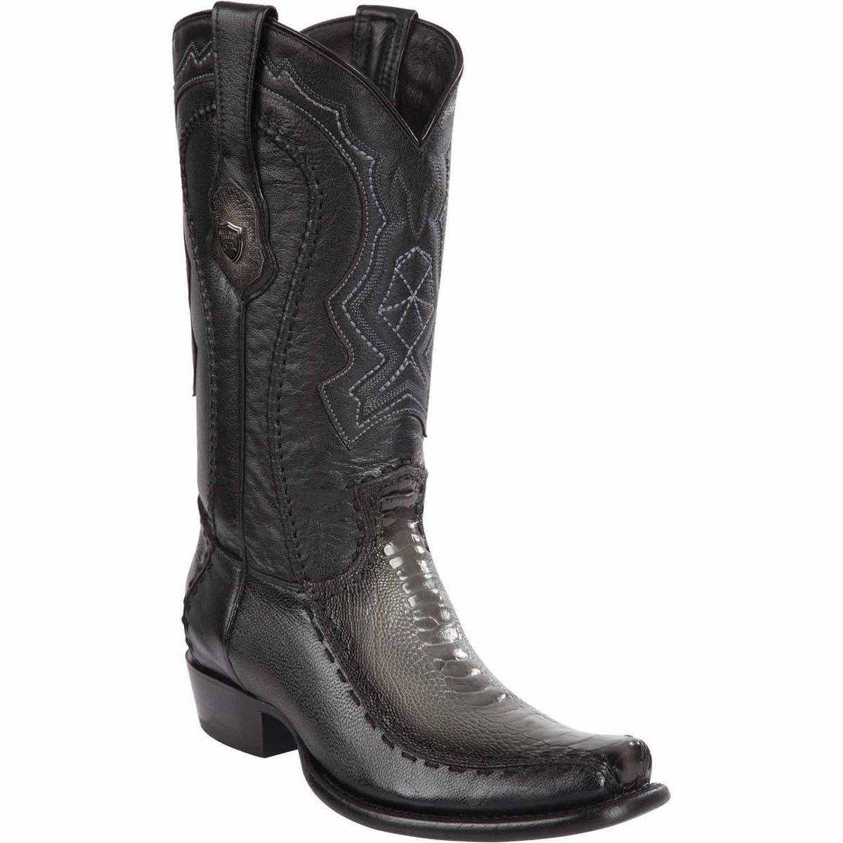 Men's Wild West Ostrich Leg with Deer Dubai Toe Boots 279F05