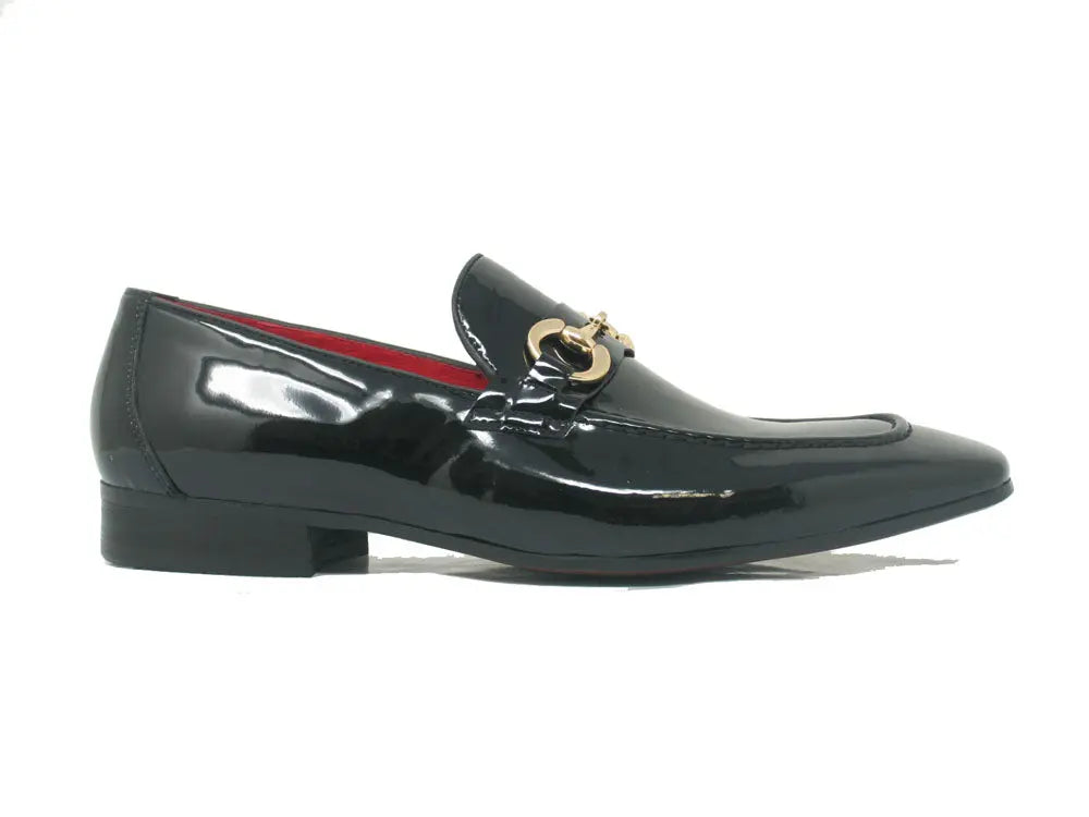 Carrucci Patent Leather Horse Bit Loafer